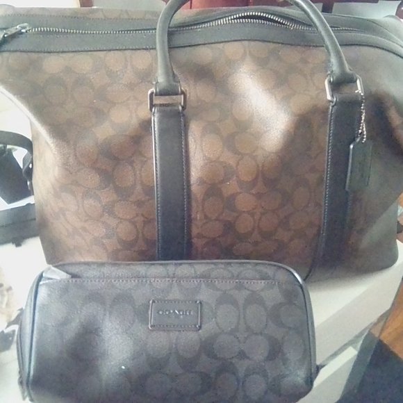 Coach trekker 52in signature canvas bag & travel kit - Picture 2 of 2